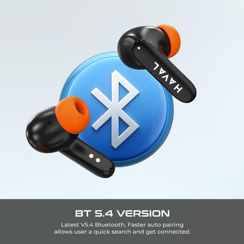 HAVAL Z40 Pro Wireless Earbuds, Noise Cancelling ,100h Playtime, Bluetooth 5.4 & IPX5 Waterproof, - HTT Mobiles