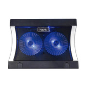 Havit F2051 Gaming Laptop Cooling Pad – Dual 140mm Fans, RGB Lighting, Ergonomic Stand (12" - 17") - HTT Mobiles