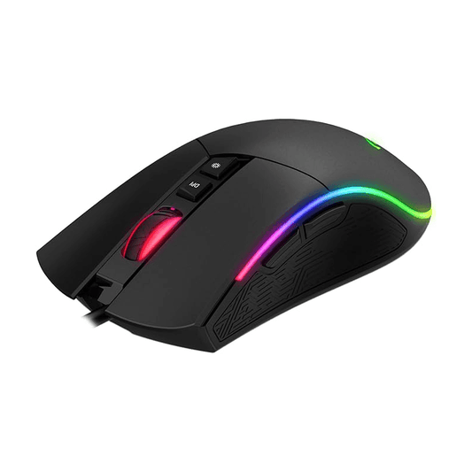Havit Gamenote MS1001S RGB Gaming Mouse – 4800 DPI, 7 Programmable Buttons, Macro Software (Black) - HTT Mobiles