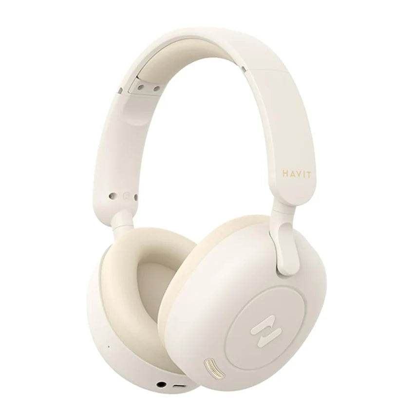 Havit H655BT Hybrid ANC Wireless Headphones – Over - Ear, Active Noise Cancellation, Bluetooth 5.3, Hi - Fi Sound, 60 - Hour Playtime (Black) - HTT Mobiles