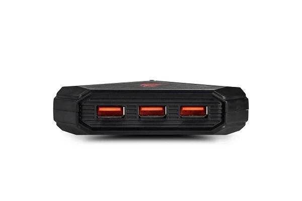 Havit H95 USB - C Multi - Interface Hub – 6 USB Ports, SD/TF Card Reader, Audio Jack (Black) - HTT Mobiles