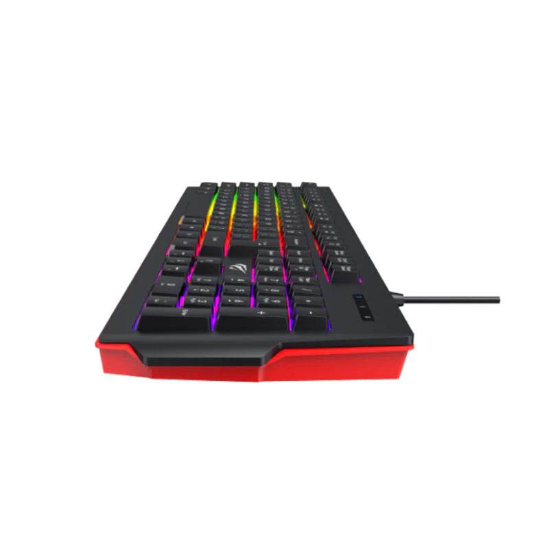 Havit KB866L USB RGB Membrane Gaming Keyboard – Multi - Function Backlit, Anti - Ghosting, 104 Keys (Black) - HTT Mobiles