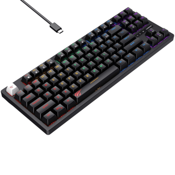 Havit KB892L TKL Mechanical Gaming Keyboard – Blue Switch, RGB Backlit, 87 Keys - HTT Mobiles
