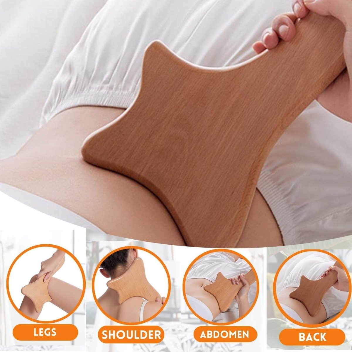 HTT GLOBAL Wood Massage Tools Set (3/5/7 Pcs) – Maderotherapy Kit for Gua Sha, Lymphatic Drainage & Cellulite Reduction - HTT Mobiles