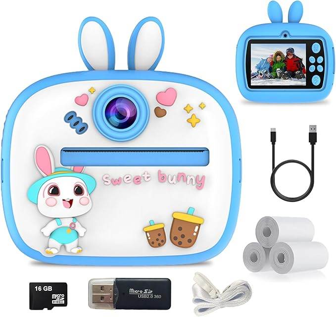Kids Instant Print Camera with 1080P Video & Print Paper - Digital Camera for Children - HTT Mobiles