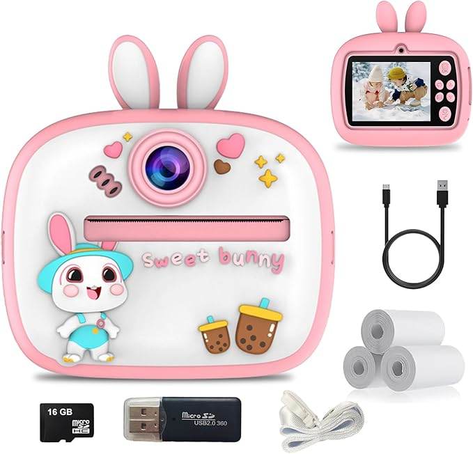 Kids Instant Print Camera with 1080P Video & Print Paper - Digital Camera for Children - HTT Mobiles