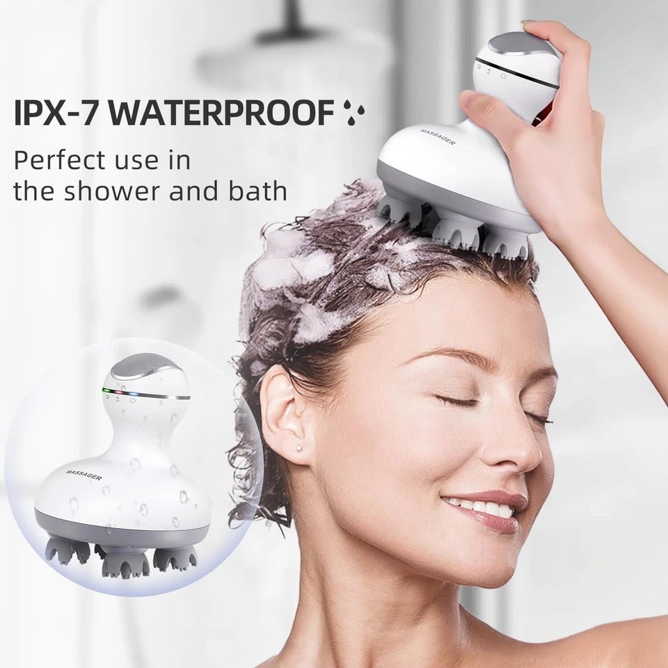 Portable Mini Scalp Massager Rechargeable Head - HTT Mobiles