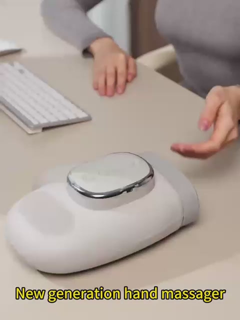 HTT GLOBAL Cordless Hand Massager with Heat & Compression