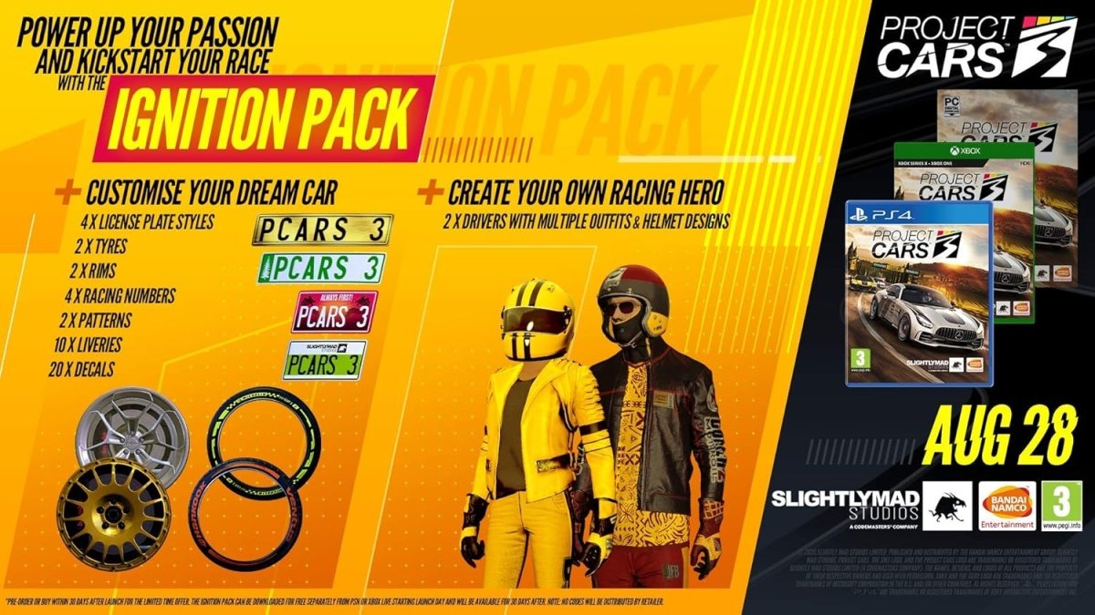 Project Cars 3 Video Game for Sony PlayStation 4 - Brands New - HTT Mobiles
