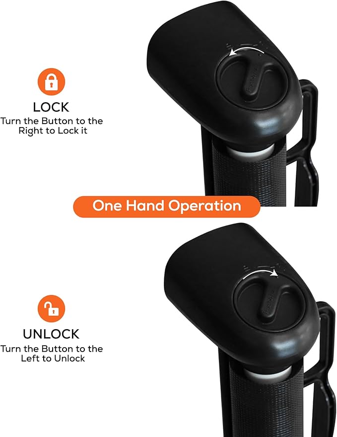 Retractable Baby Gate Black by HTT Global - HTT Mobiles