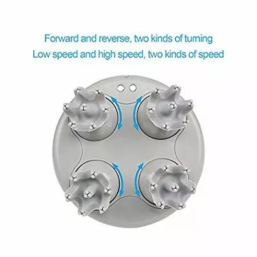 Portable Mini Scalp Massager Rechargeable Head