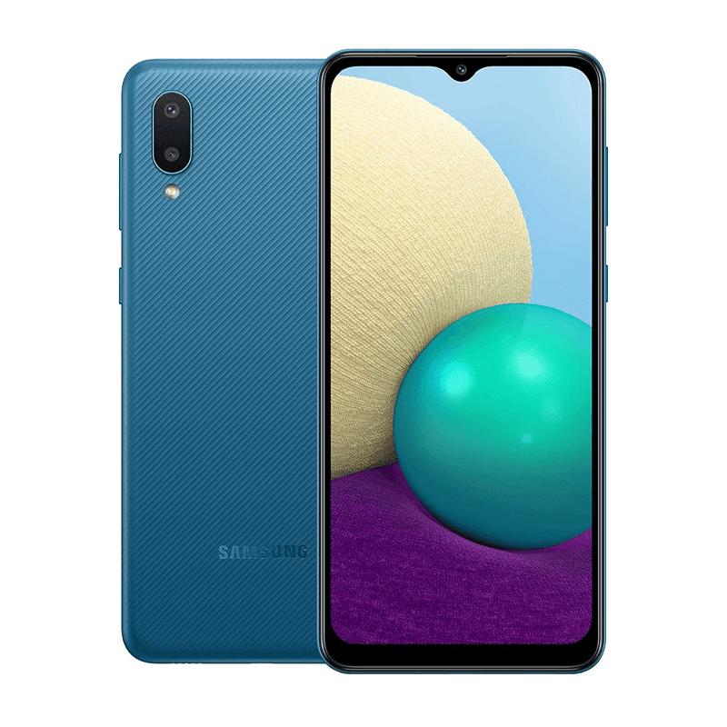 Samsung Galaxy A02 (2021) – 3GB RAM, 32GB Storage, 6.5" Infinity - V Display, 5000mAh Battery - HTT Mobiles