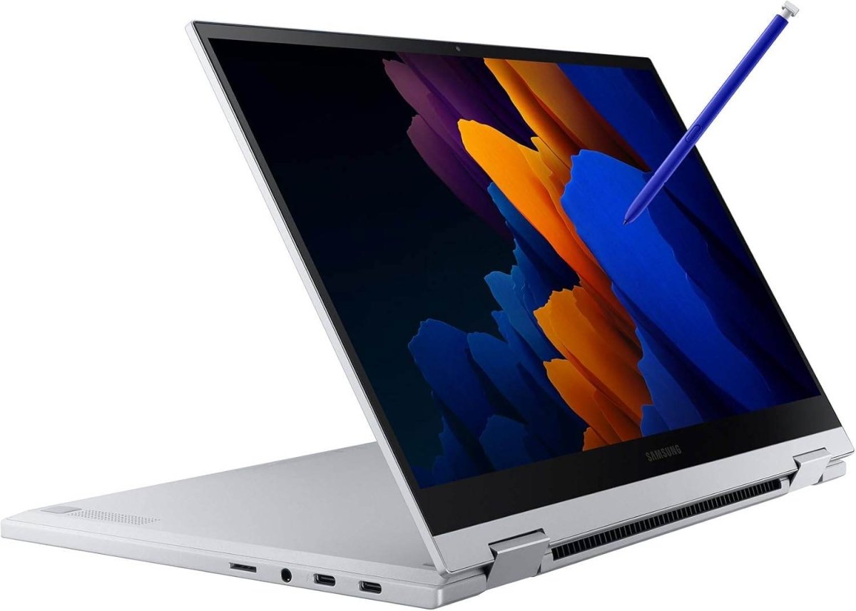 Samsung Galaxy Book Flex2 5G – 13.3" QLED 2 - in - 1, Intel Core i7, S Pen Included (Royal Silver) - HTT Mobiles