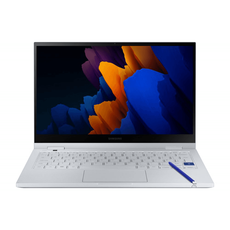 Samsung Galaxy Book Flex2 5G – 13.3" QLED 2 - in - 1, Intel Core i7, S Pen Included (Royal Silver) - HTT Mobiles