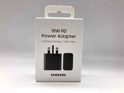Samsung Galaxy Official 15W Adaptive Fast Charger – USB - C Wall Adapter (Without Cable) - HTT Mobiles