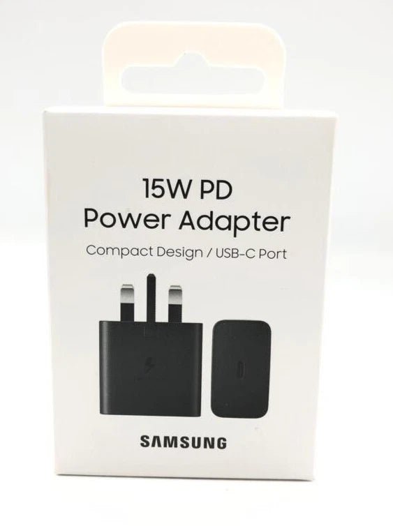 Samsung Galaxy Official 15W Adaptive Fast Charger – USB - C Wall Adapter (Without Cable) - HTT Mobiles