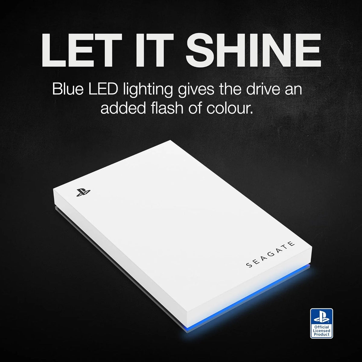 Seagate Game Drive 2TB External HDD for PS4/PS5 – USB 3.0, Officially Licensed, Blue LED