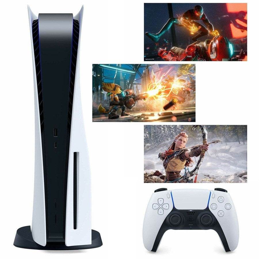 Sony PlayStation 5 (PS5) Disc Console – 4K Gaming, 1TB SSD, 120Hz (UK Version) - HTT Mobiles