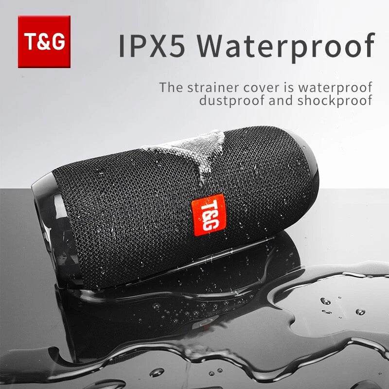 TG117 Portable Bluetooth Speaker – Waterproof, HiFi Stereo Sound, Bass Boombox - HTT Mobiles
