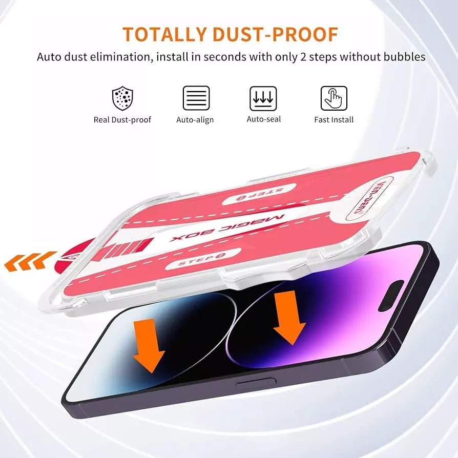VEN - DENS iPhone Series 12/13/14/15/16/17 Pro Max Magic Glass Box Full Screen Protector - HTT Mobiles