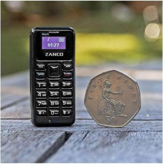 Zanco Tiny T1 – The World's Smallest Mobile Phone (Black) - HTT Mobiles