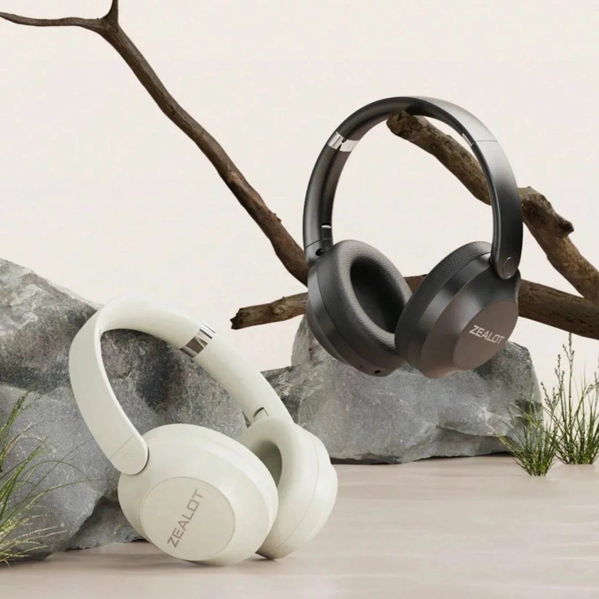 Zealot B38 Headset – Wireless Bluetooth Headphones, Active Noise Cancellation, Thumping Bass, Over - Ear Comfort (Black) - HTT Mobiles