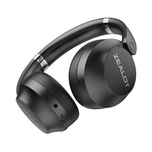 Zealot B38 Headset – Wireless Bluetooth Headphones, Active Noise Cancellation, Thumping Bass, Over - Ear Comfort (Black) - HTT Mobiles