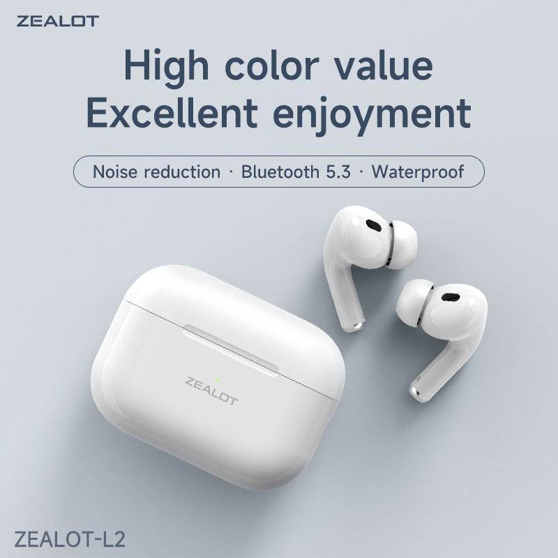 Zealot L2 Wireless Stereo Earphones – True Wireless, Deep Bass Audio, Bluetooth 5.0, Comfortable Fit, Charging Case - HTT Mobiles