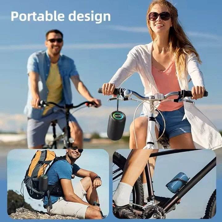 Zealot M2 Portable Bluetooth Speaker – Wireless, RGB Light, 360° Surround Sound - HTT Mobiles