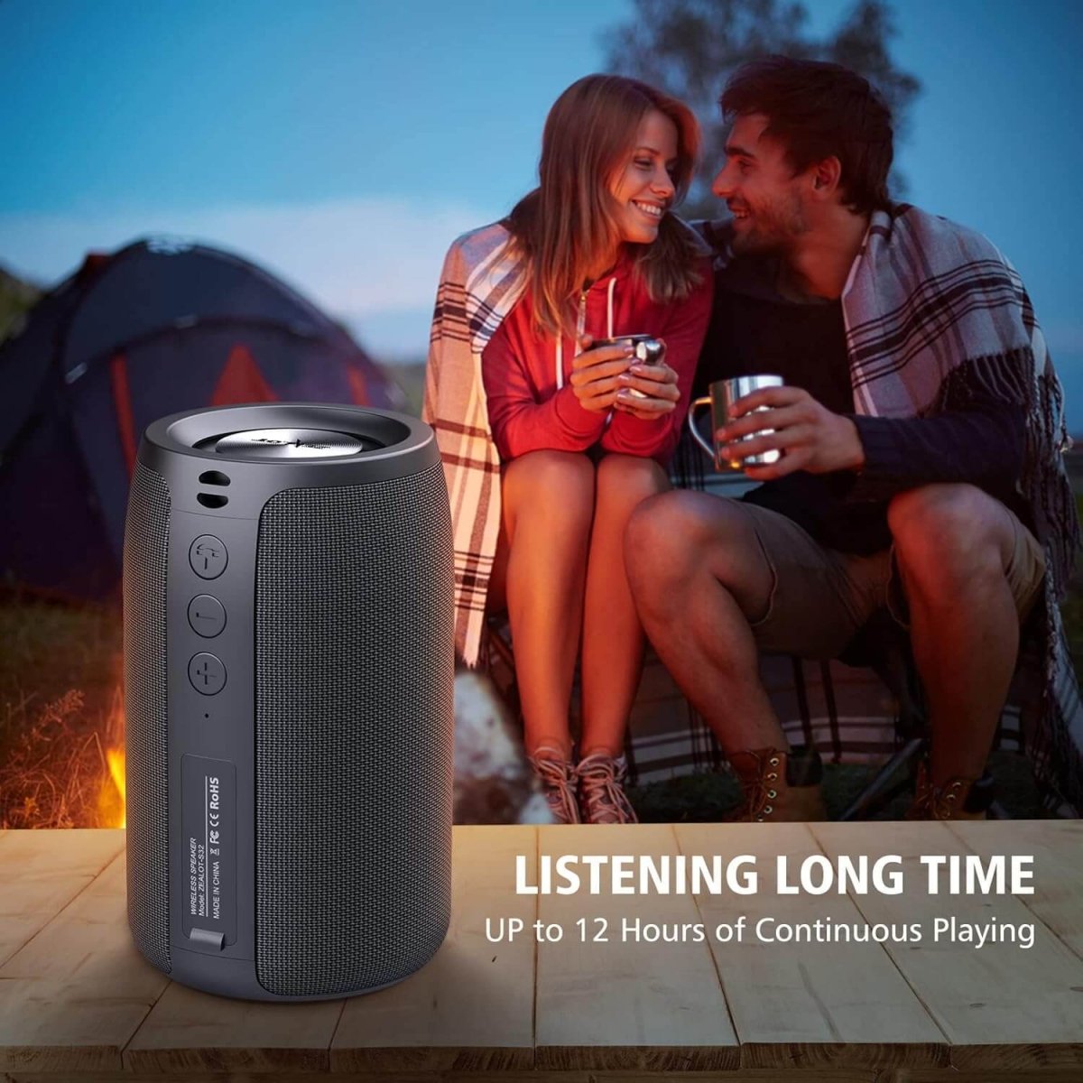 ZEALOT S32 Portable Bluetooth Speaker – 10W Louder Sound, 3D Stereo, IPX5 Waterproof - HTT Mobiles