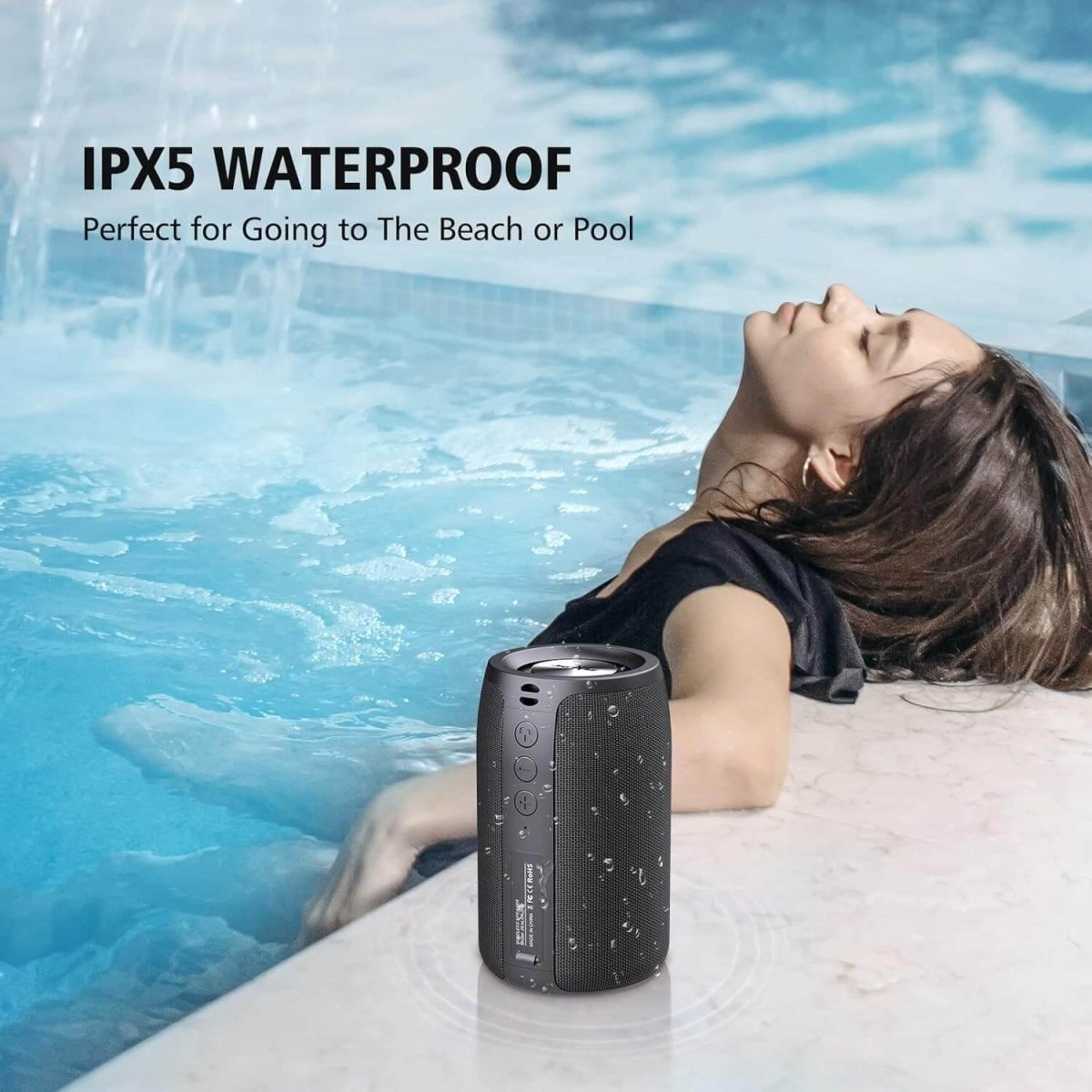 ZEALOT S32 Portable Bluetooth Speaker – 10W Louder Sound, 3D Stereo, IPX5 Waterproof - HTT Mobiles