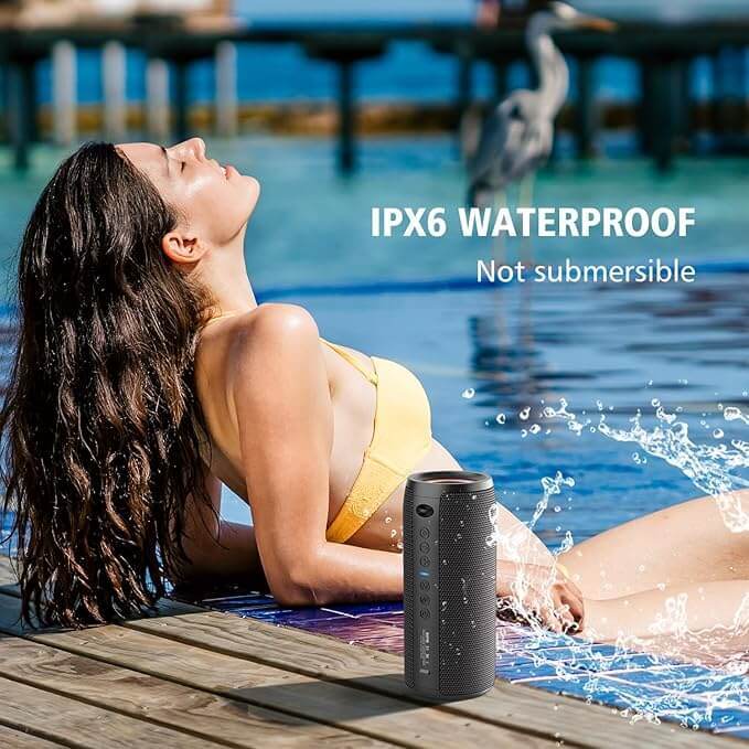 ZEALOT S51 Pro Portable Bluetooth Speaker – 40W High Power, 360° Stereo Bass, IPX6 Waterproof - HTT Mobiles