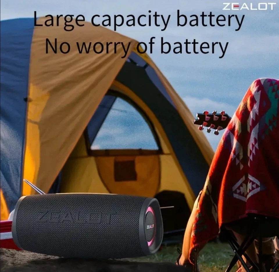 Buy ZEALOT S56 40W Speaker | 8000mAh & Waterproof | HTT Mobiles UK