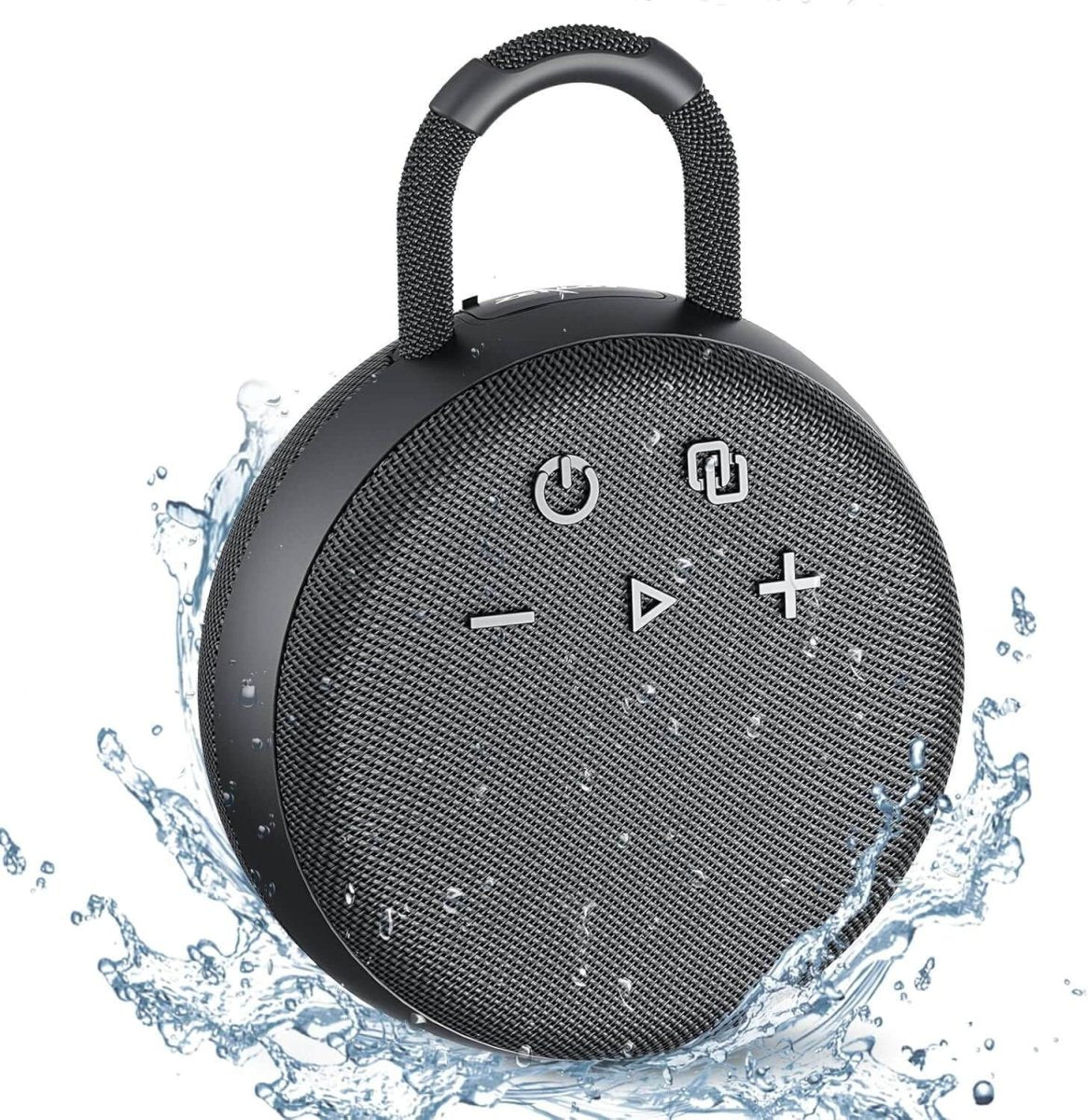 ZEALOT S77 Portable Bluetooth Speaker – IPX6 Waterproof, Wireless Shower Speaker with SD Card Support, Carabiner Clip, Bluetooth 5.0, 1800mAh Battery – Ideal for Pool, Hiking, Beach, Camping - HTT Mobiles