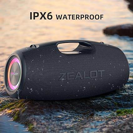 ZEALOT S78 Portable Party Speaker – 120W High Power, RGB Lights - HTT Mobiles