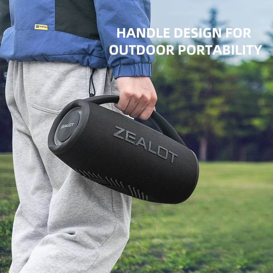 ZEALOT S97 Portable Bluetooth Speaker – 80W High Power, 3 EQ Modes, IPX6 Waterproof - HTT Mobiles
