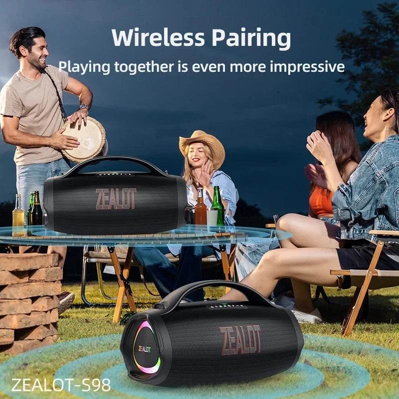 ZEALOT S98 Portable Party Speaker – 160W High Power, - HTT Mobiles