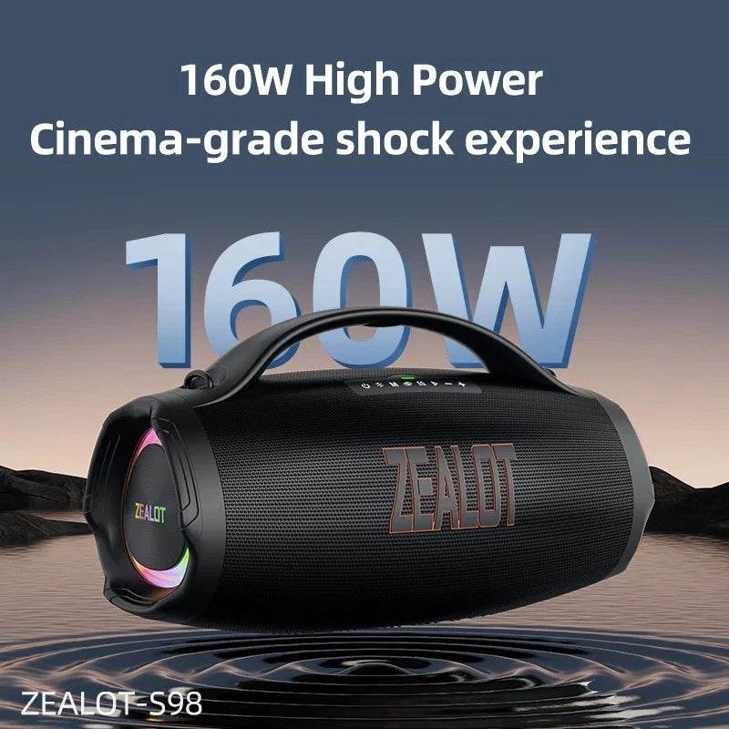 ZEALOT S98 Portable Party Speaker – 160W High Power, - HTT Mobiles