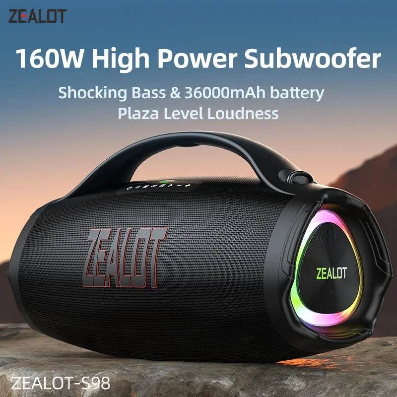 ZEALOT S98 Portable Party Speaker – 160W High Power, - HTT Mobiles