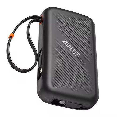 ZEALOT Y2200 Portable 20000mAh Power Bank – High - Speed 22.5W Charging, Triple - Port Output, Universal Compatibility (Black) - HTT Mobiles